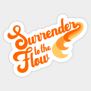 Surrender to the Flow Sunshine Sticker